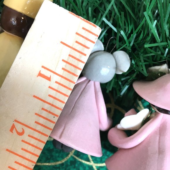 80’s Polymer Clay Ornaments  handmade Set  Christmas Bells Vintage - Picture 14 of 15